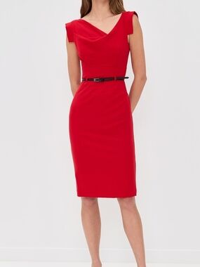 Black Halo Jackie O Dress In Red Size 6